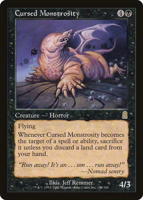 Cursed Monstrosity (ODY-126) - rare - Foil