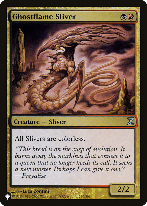 Ghostflame Sliver (LIST-TSP-239) - uncommon