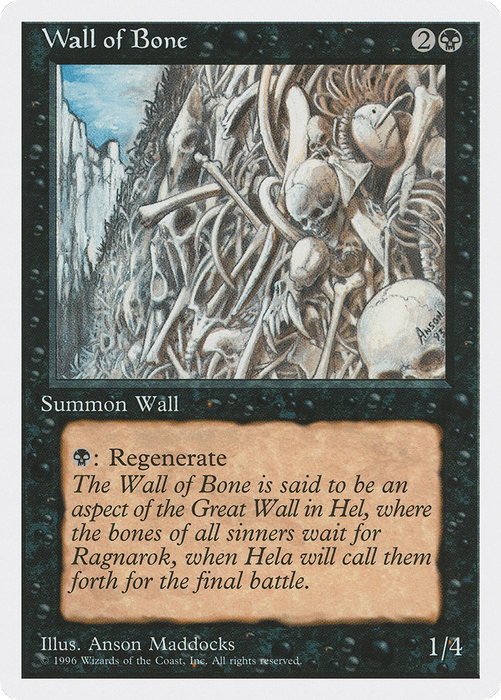 Wall of Bone (2PS-027) - uncommon