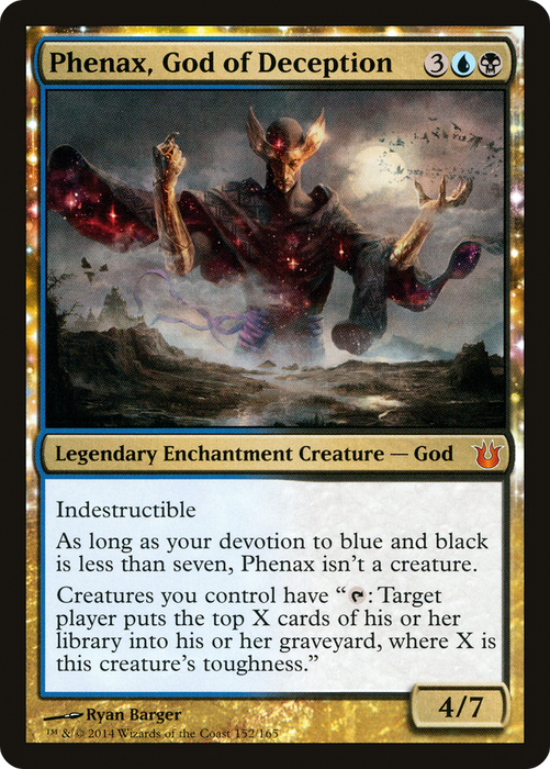 Phenax, God of Deception (BNG-152) - mythic: (enchantment)