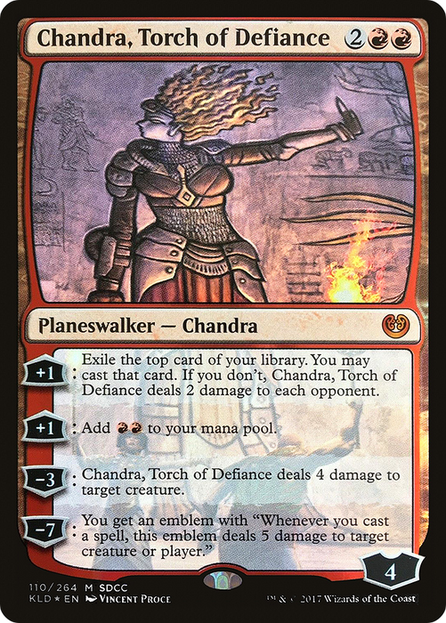 Chandra, Torch of Defiance (MEDIA-110) - mythic - Foil