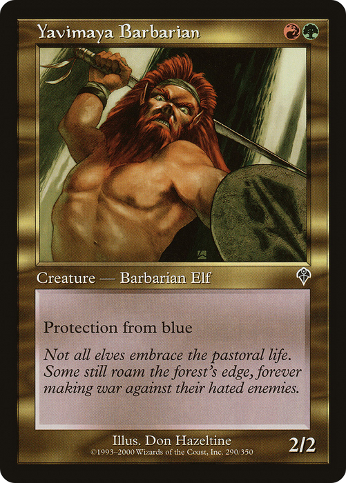 Yavimaya Barbarian (INV-290) - common - Foil