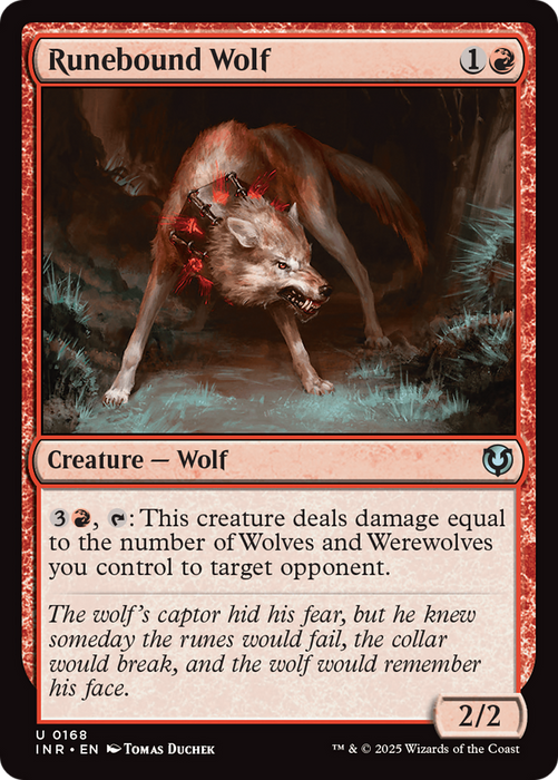Runebound Wolf (INR-168) - uncommon - Foil