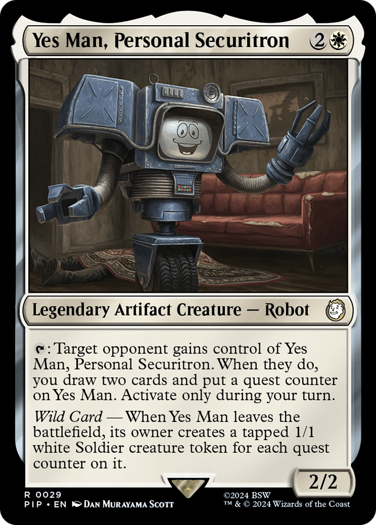 Yes Man, Personal Securitron (PIP-029) - rare - Foil