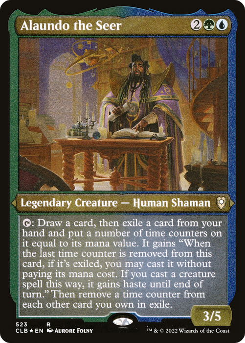 Alaundo the Seer (CLB-523) - rare - Etched Foil