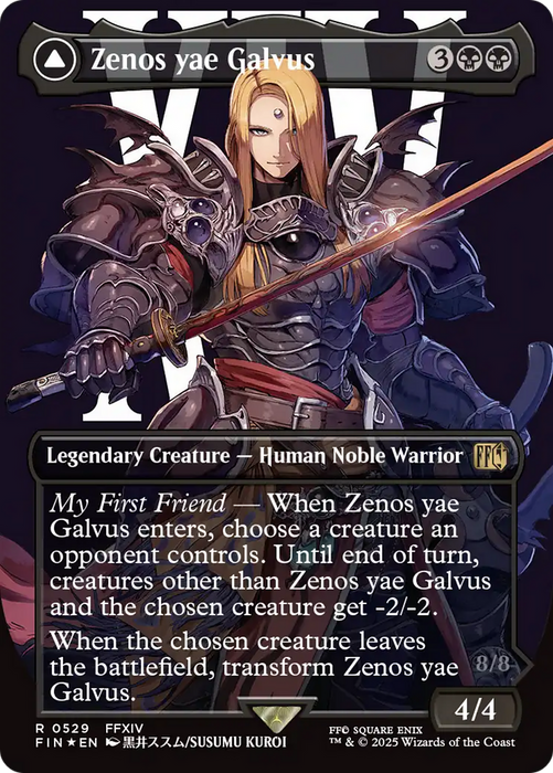 Zenos yae Galvus // Shinryu, Transcendent Rival (FIN-529) - rare (Borderless) - Foil