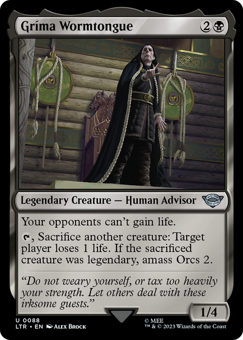 Gríma Wormtongue (LTR-088) - uncommon - Foil