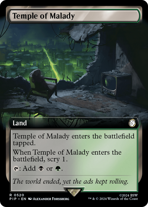 Temple of Malady (PIP-520) - rare: (Extended Art) - Foil