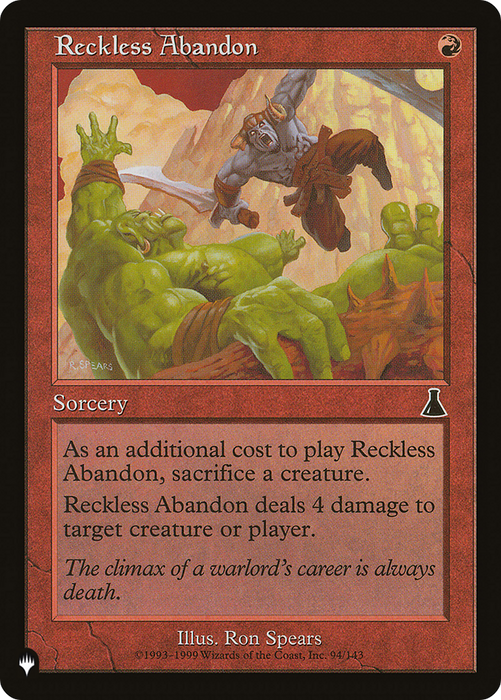 Reckless Abandon (LIST-UDS-94) - common