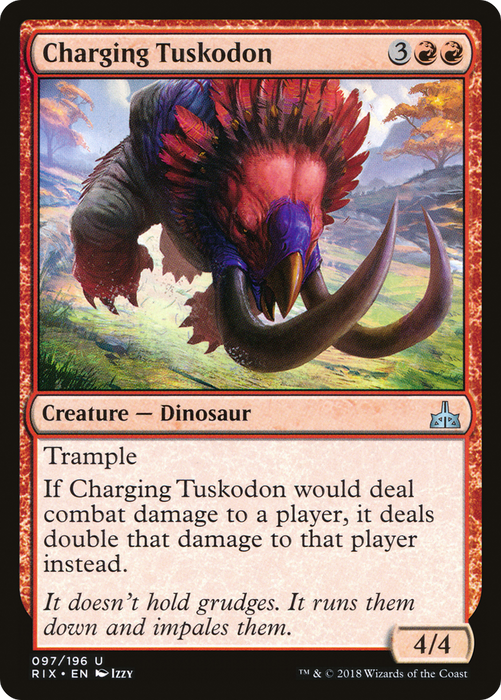 Charging Tuskodon (RIX-097) - uncommon - Foil