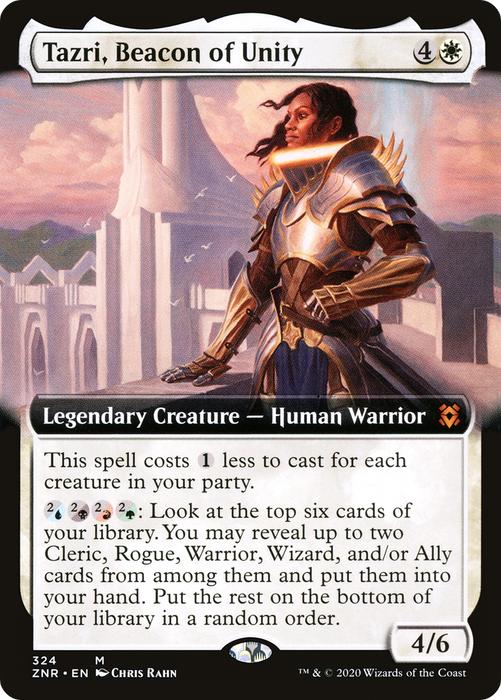 Tazri, Beacon of Unity (ZNR-324) - mythic: (Extended Art) - Foil