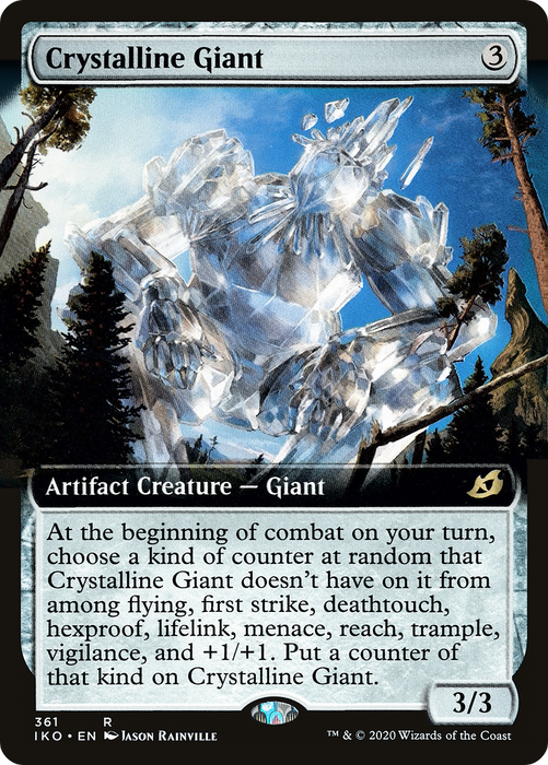 Crystalline Giant (IKO-361) - rare: (Extended Art) - Foil
