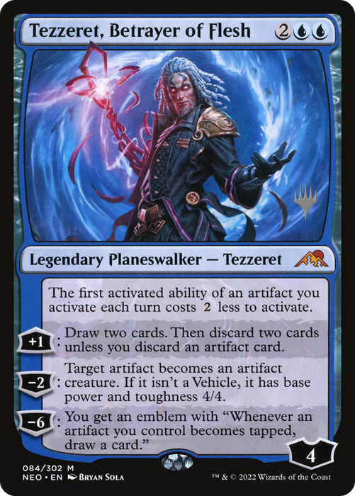 Tezzeret, Betrayer of Flesh (PPNEO-84P) - mythic - Foil