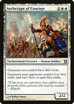 Archetype of Courage (BNG-004) - uncommon: (enchantment) - Foil