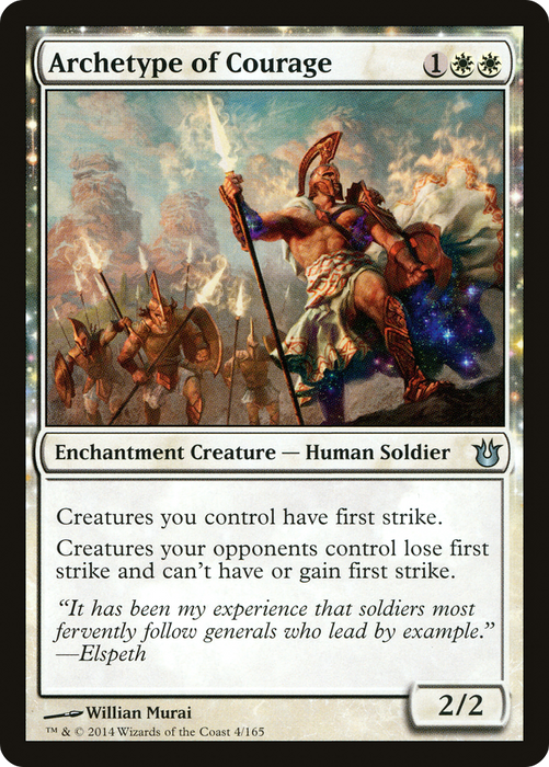 Archetype of Courage (BNG-004) - uncommon: (enchantment)