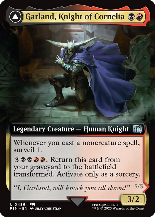 Garland, Knight of Cornelia // Chaos, the Endless (FIN-486) - uncommon: (Extended Art)