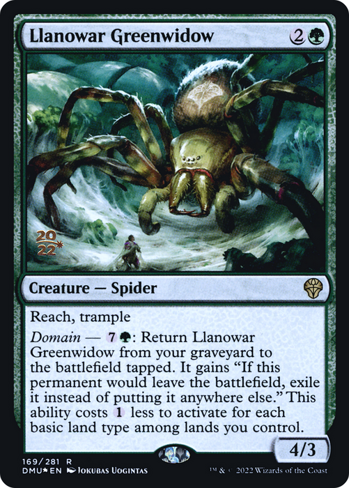 Llanowar Greenwidow (PRE-169S) - rare - Foil