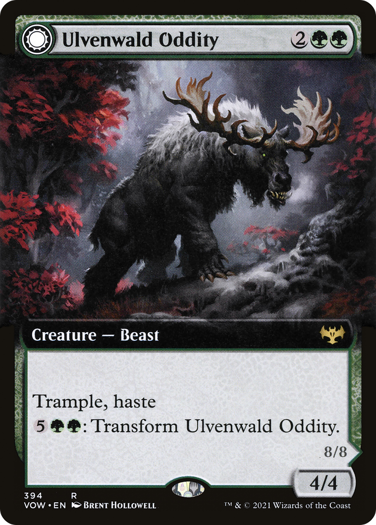 Ulvenwald Oddity // Ulvenwald Behemoth (VOW-394) - rare: (Extended Art, Double Faced Transform)