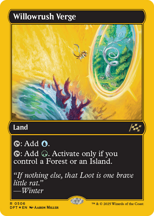 Willowrush Verge (DFT-506) - rare - Foil