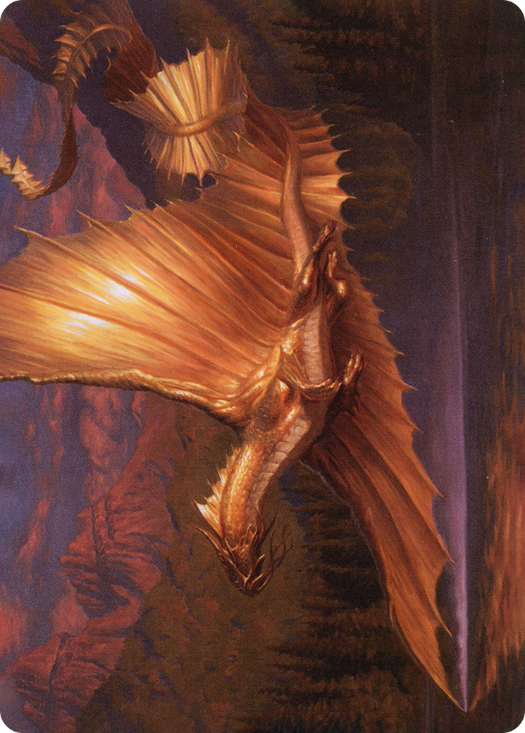Adult Gold Dragon // Adult Gold Dragon (AAFR-058) - common (Borderless)
