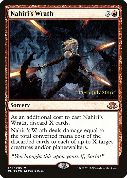 Nahiri's Wrath (PRE-137S) - mythic - Foil