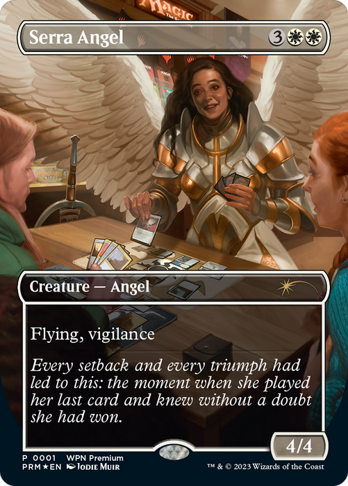 Serra Angel (WPN-001) - rare (Borderless) - Foil