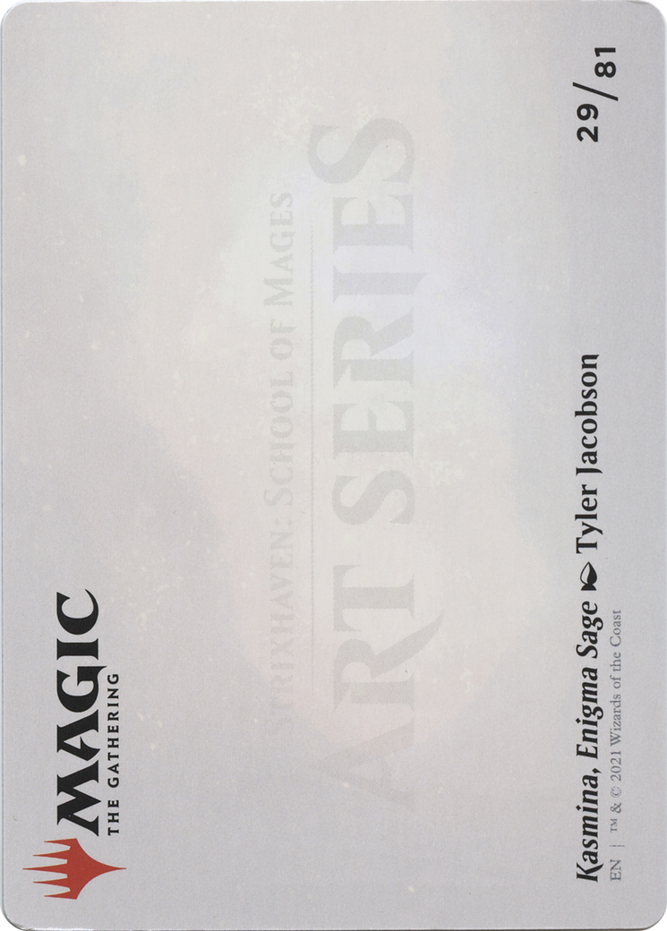 Kasmina, Enigma Sage // Kasmina, Enigma Sage (ASTX-029) - common (Borderless)