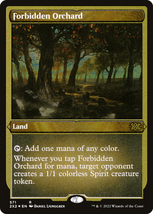 Forbidden Orchard (2X2-571) - rare - Etched Foil