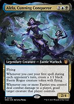 Alela, Cunning Conqueror (WOC-034) - mythic: (Extended Art) - Foil