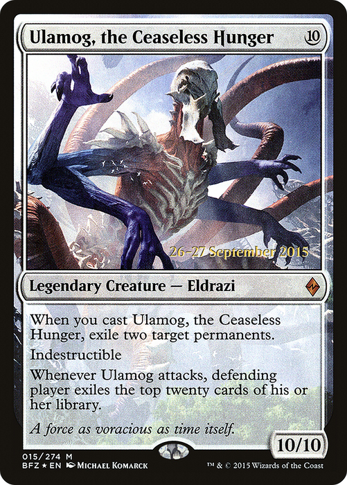 Ulamog, the Ceaseless Hunger (PRE-15S) - mythic - Foil