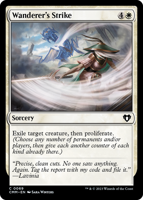 Wanderer's Strike (CMM-069) - common - Foil