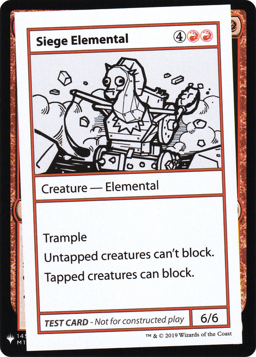 Siege Elemental (CMB1-064) - rare