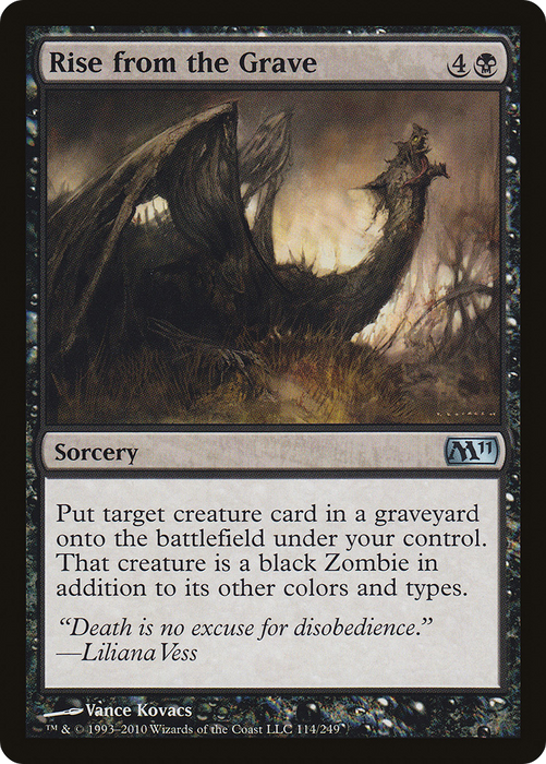 Rise from the Grave (M11-114) - uncommon - Foil