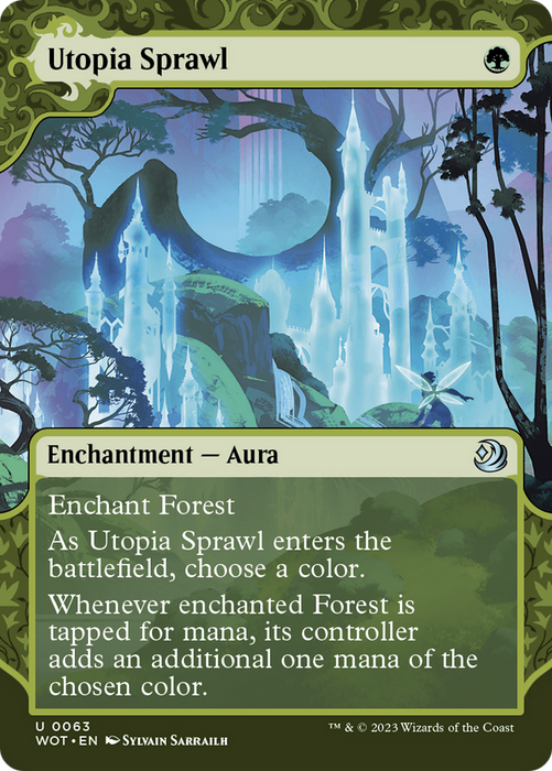 Utopia Sprawl (WOT-063) - uncommon: (Showcase) (Borderless) - Foil