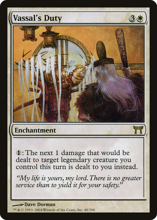 Vassal's Duty (CHK-048) - rare - Foil