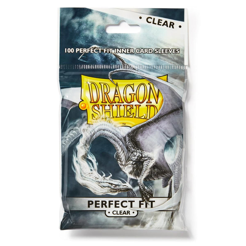 Protecteurs de cartes: Dragon Shield Standard 100ct - Perfect Fit (Clear 'Sanctus')