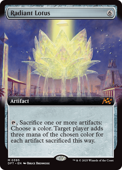 Radiant Lotus (DFT-395) - mythic: (Extended Art) - Foil