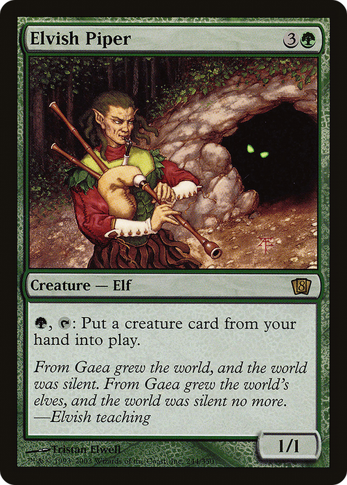 Elvish Piper (8ED-244★) - rare - Foil
