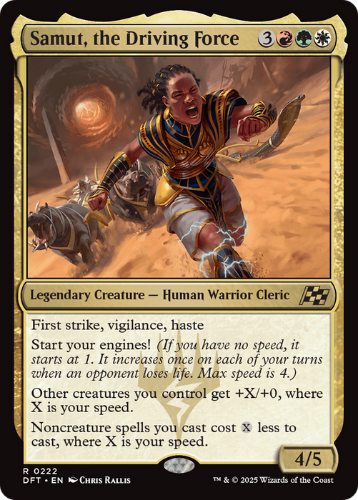 Samut, the Driving Force (DFT-222) - rare - Foil