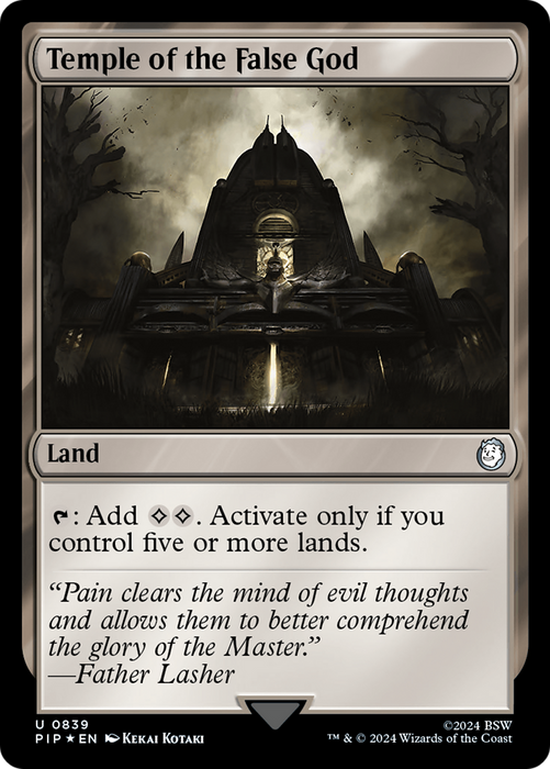 Temple of the False God (PIP-839) - uncommon - Foil
