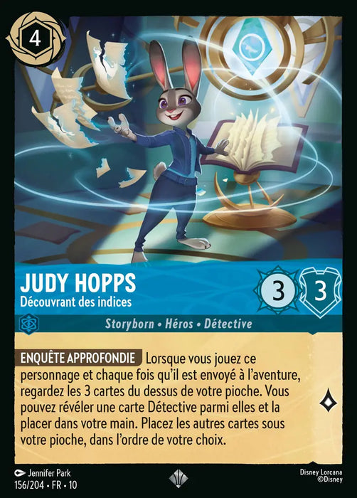 Judy Hopps - Découvrant des indices (156/204) - LDLP - Très Rare