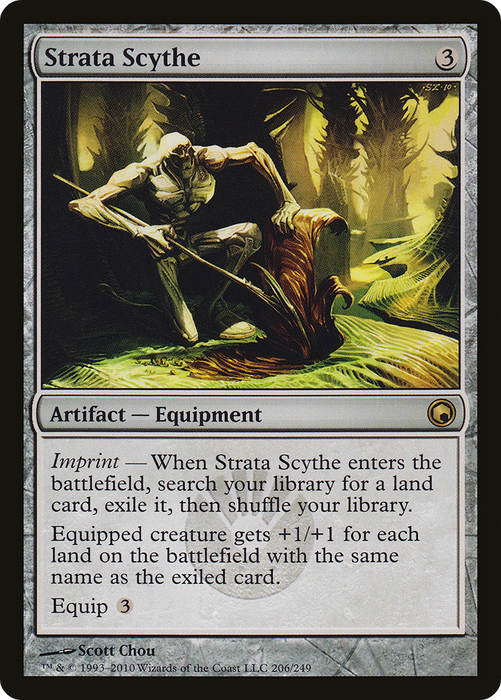 Strata Scythe (SOM-206) - rare - Foil