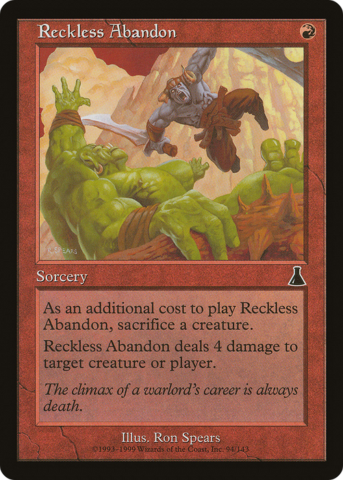 Reckless Abandon (UDS-094) - common - Foil