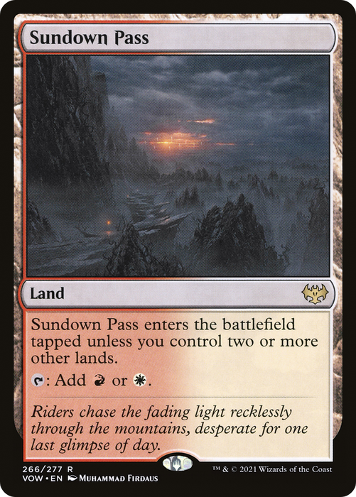 Sundown Pass (VOW-266) - rare - Foil