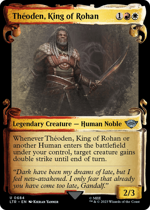 Théoden, King of Rohan (LTR-684) - uncommon: (Showcase) - Foil