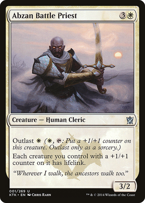 Abzan Battle Priest (KTK-001) - uncommon - Foil