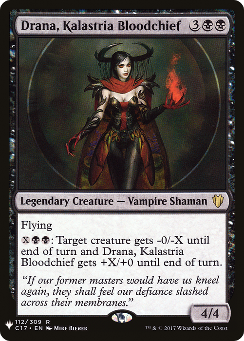 Drana, Kalastria Bloodchief (LIST-C17-112) - rare