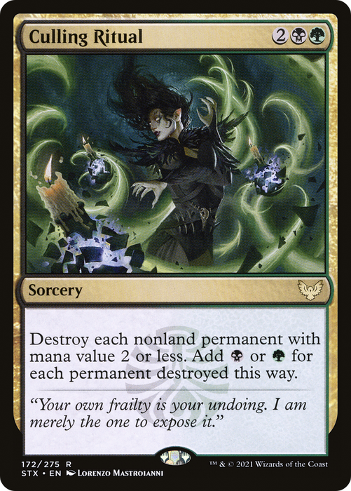 Culling Ritual (STX-172) - rare - Foil