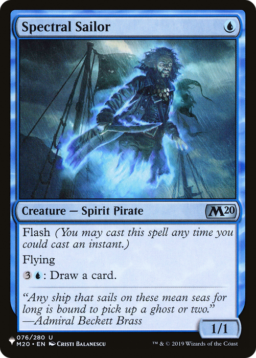 Spectral Sailor (LIST-M20-76) - uncommon