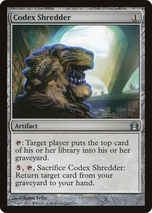 Codex Shredder (RTR-228) - uncommon